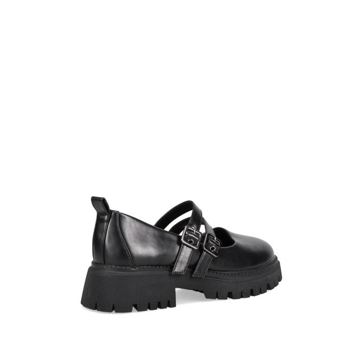 Black chunky ballet flat