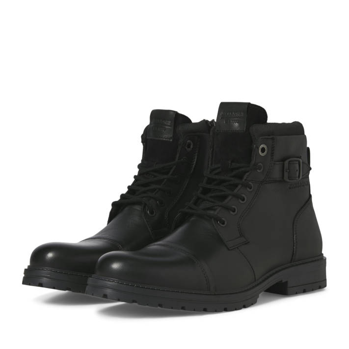 Mens black army bootie
