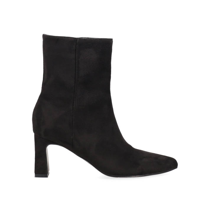 Black suede bootie