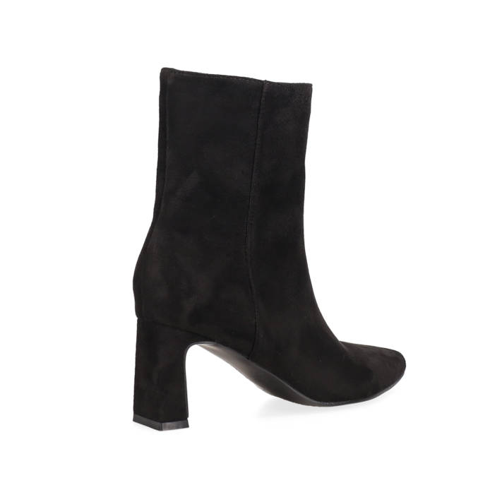 Black suede bootie