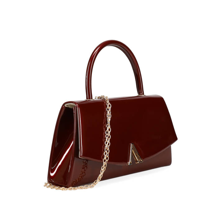 Burgundy handbag