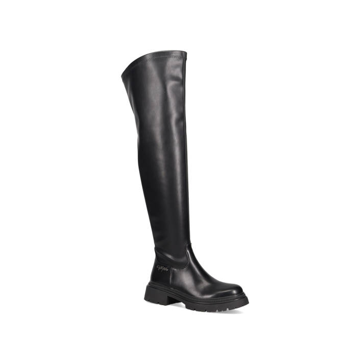 Black over the knee boot