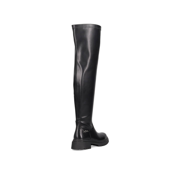 Black over the knee boot