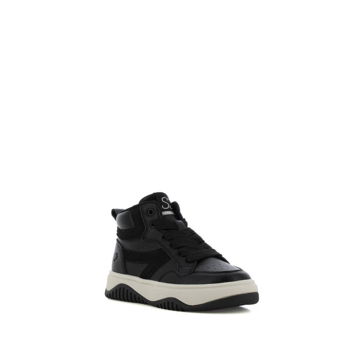 Kids black sneaker boot