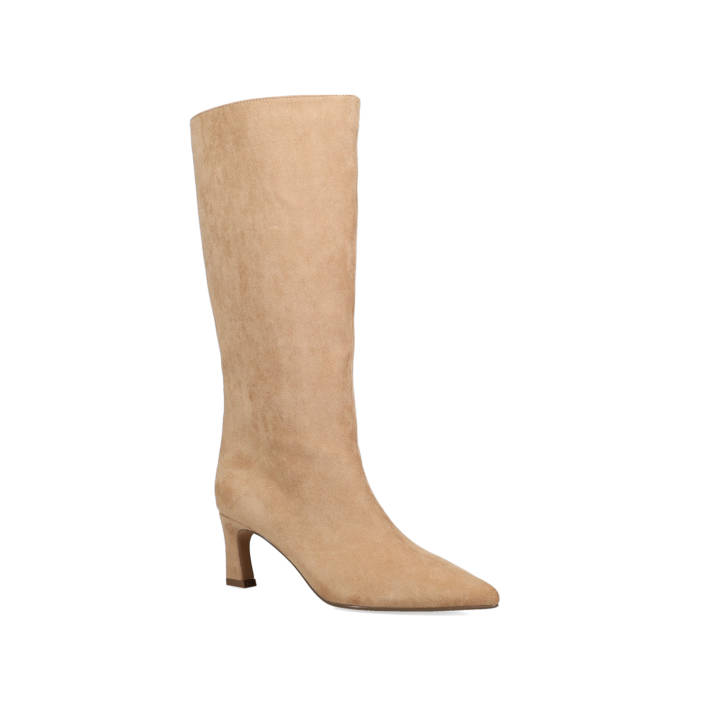 Beige suede boot