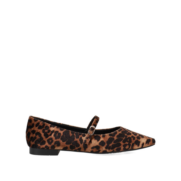 Animal print ballet flat