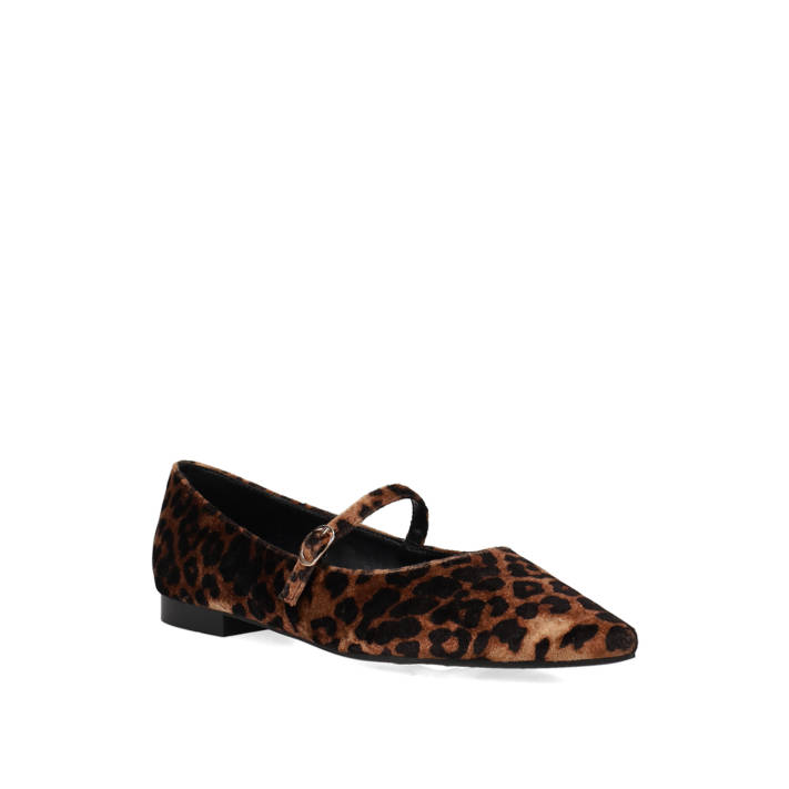 Animal print ballet flat