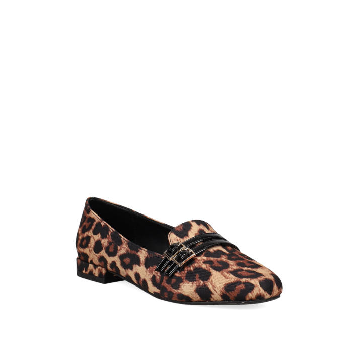 Animal print loafer