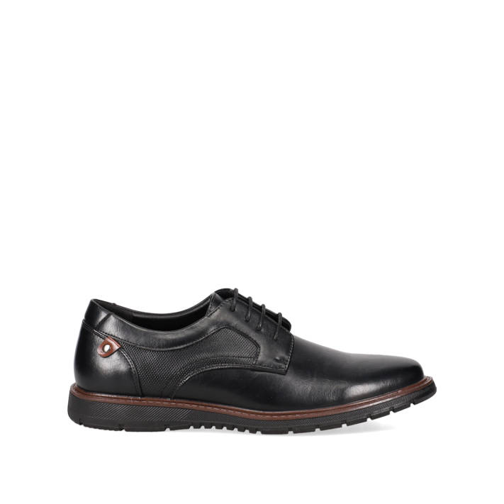 Μαύρο ανδρικό παπούτσι derby
