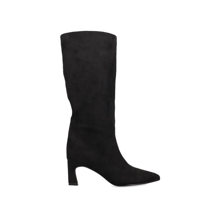 Black suede boot