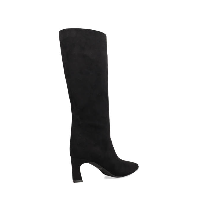 Black suede boot