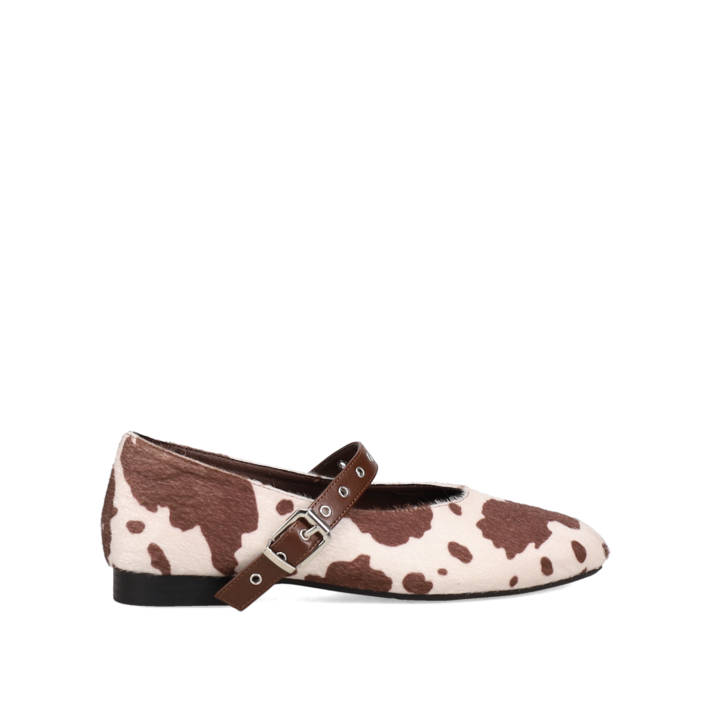 Animal print ballet flat