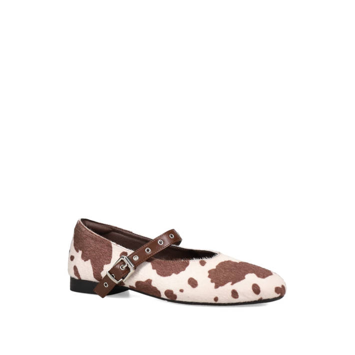 Animal print ballet flat