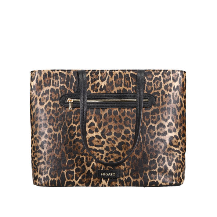 Animal print shoulder bag
