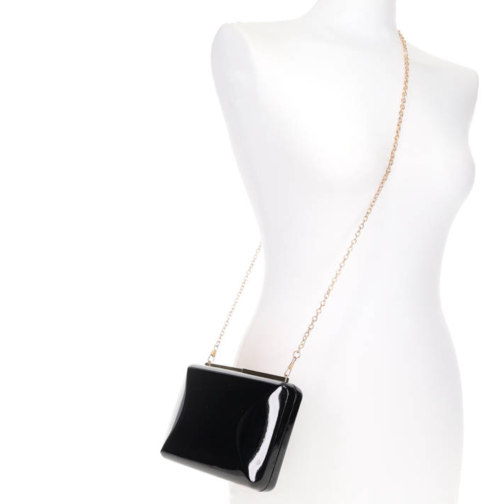 Black clutch bag