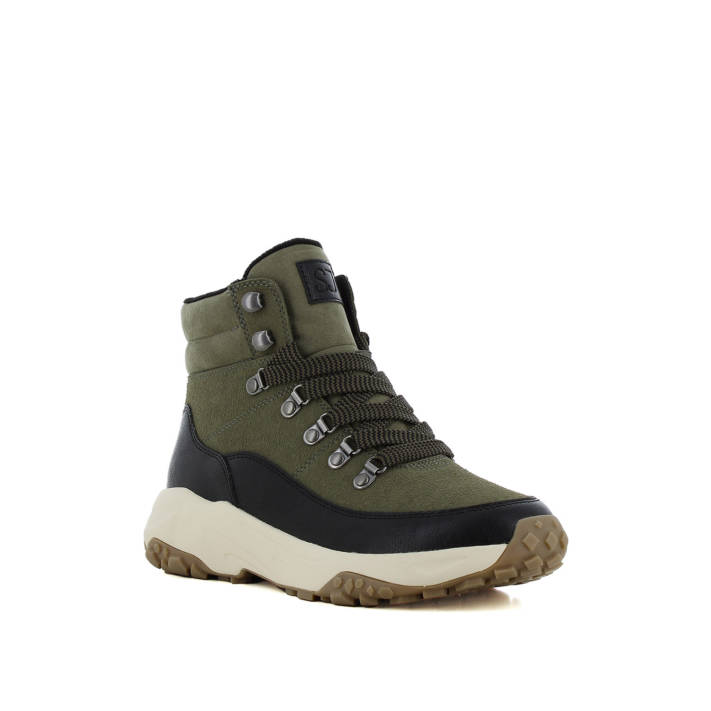 Χακί sneaker μποτάκι