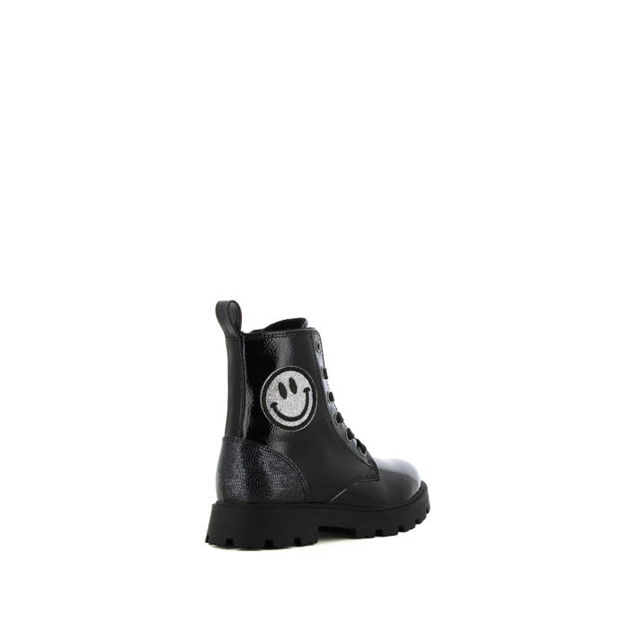 Kids black patent bootie