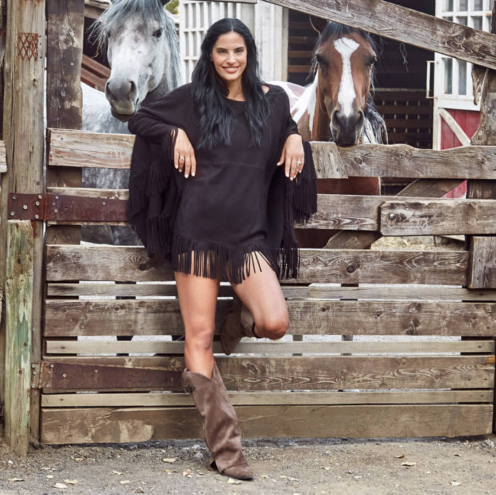 Taupe μπότα με γκέτα