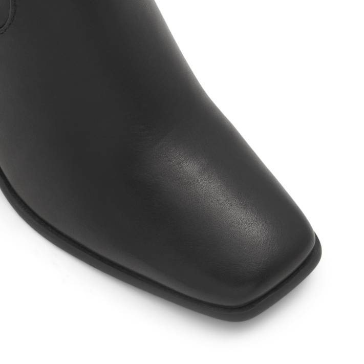 Black leather bootie MARTA