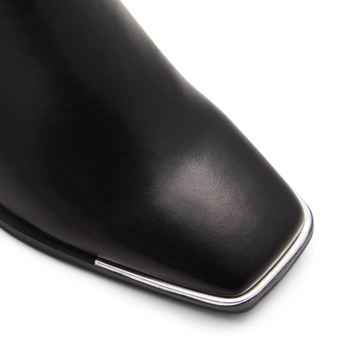 Μαύρο δερμάτινο chunky loafer BIGLANE