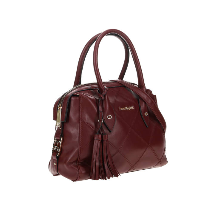 Burgundy handbag