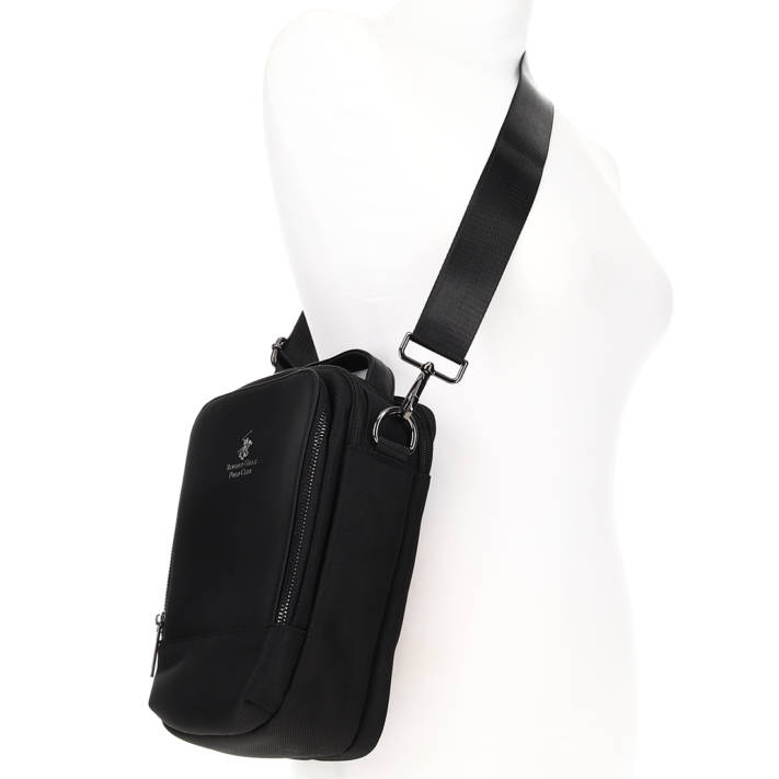 Mens black crossbody bag
