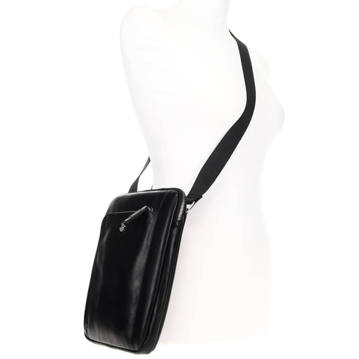 Mens black crossbody bag