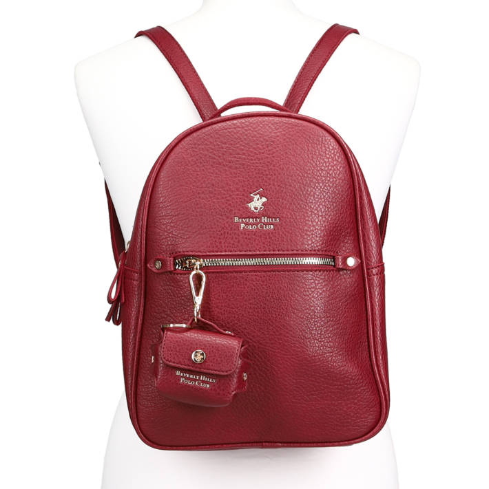 Burgundy backpack