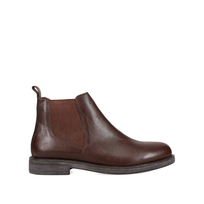 Men''s brown leather bootie