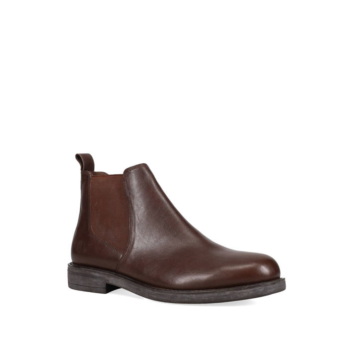Men''s brown leather bootie