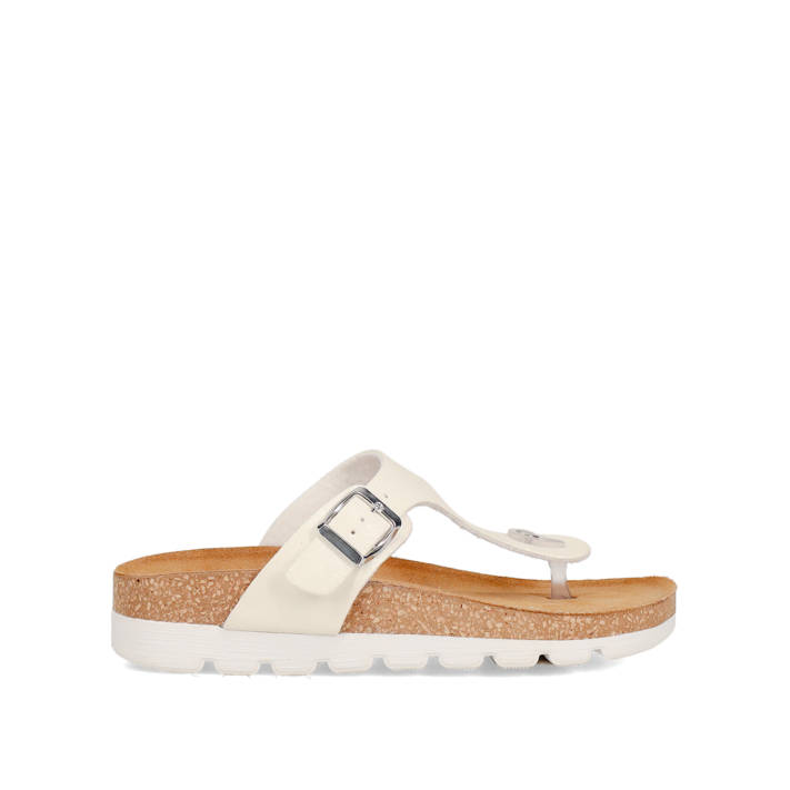 Λευκό footbed σανδάλι