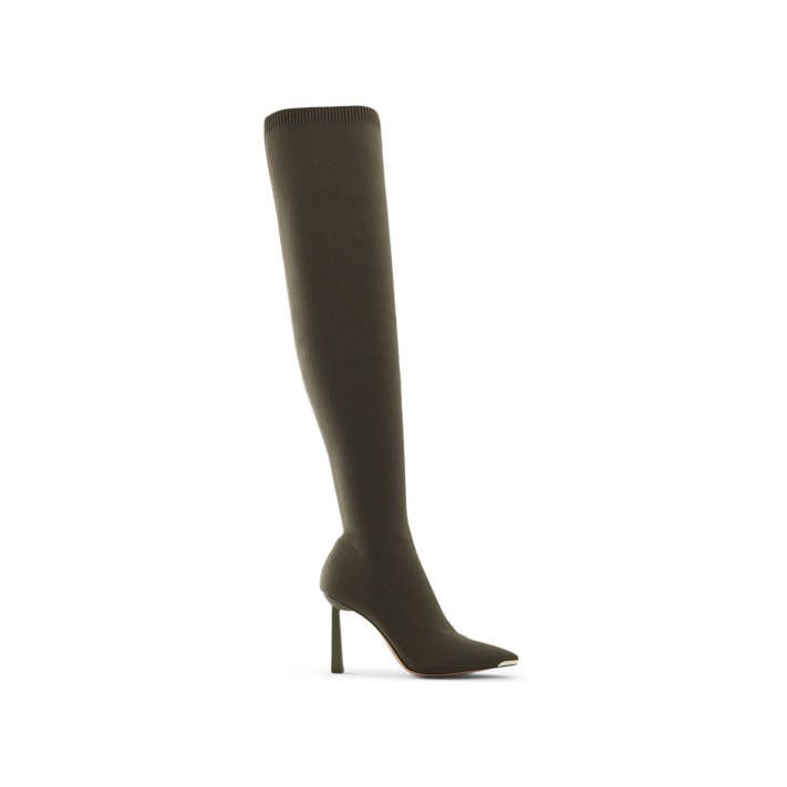 Olive green over the knee boot CRULLA