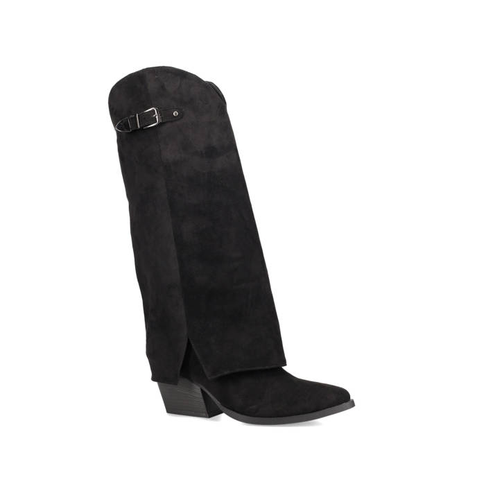 Μαύρη μπότα με γκέτα