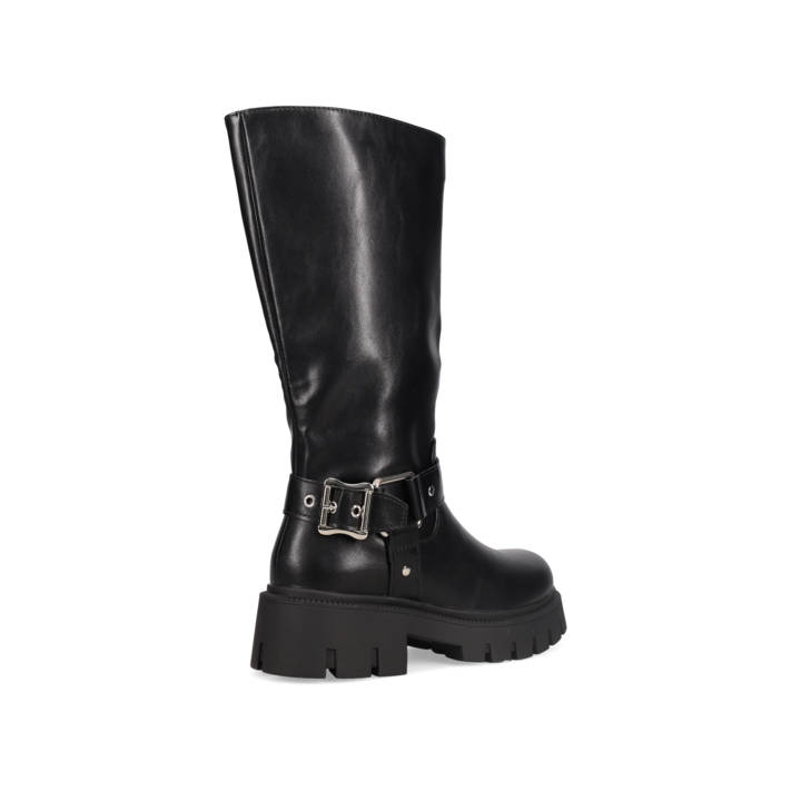 Μαύρη biker μπότα