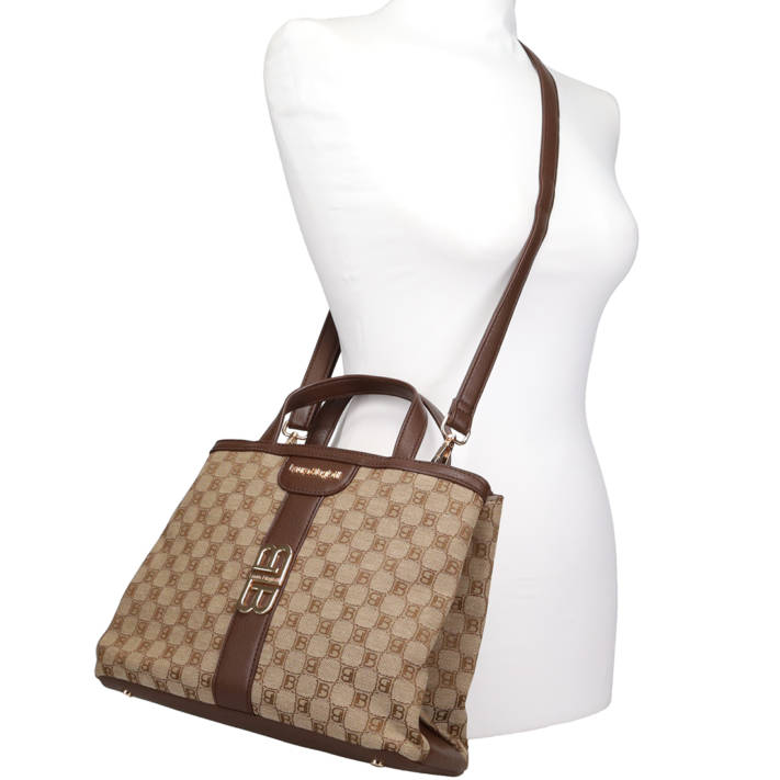 Καφέ τσάντα χειρός