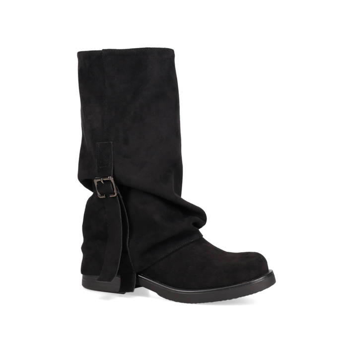 Μαύρη μπότα με γκέτα