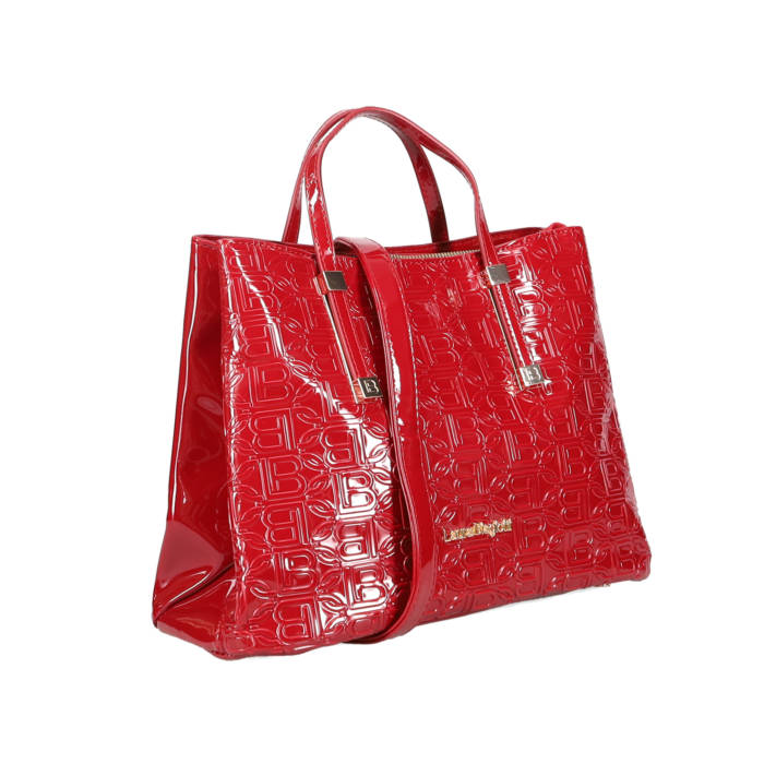 Κόκκινη τσάντα χειρός λουστρίνι