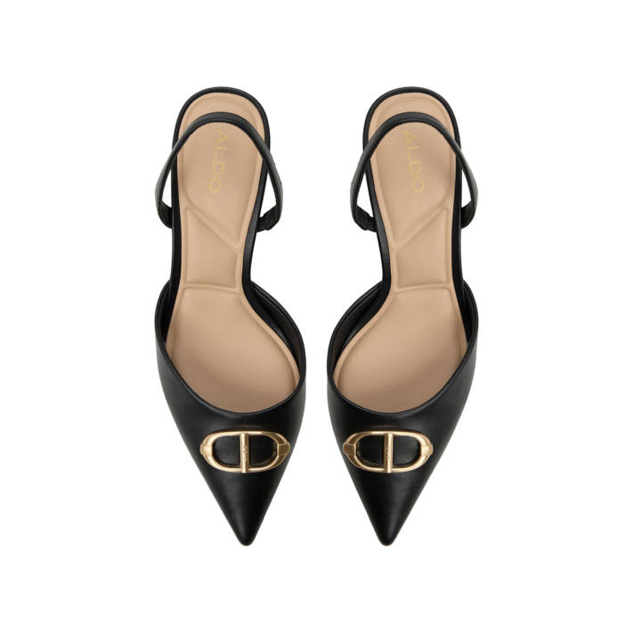 Black slingback pump DELICATE