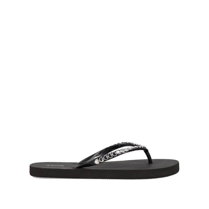 Black flip flop beach sandal
