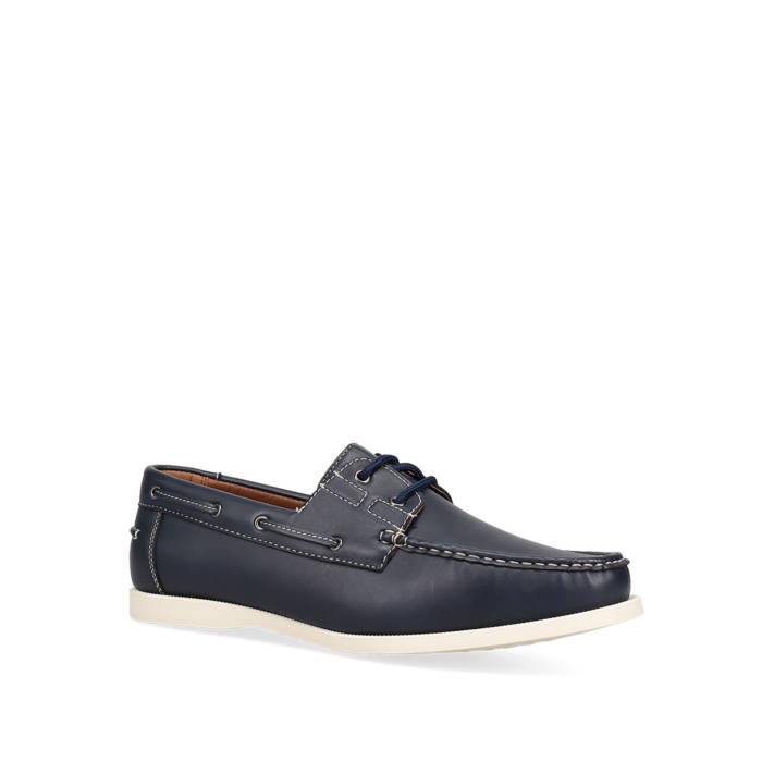 Μπλε ανδρικό παπούτσι boat shoe