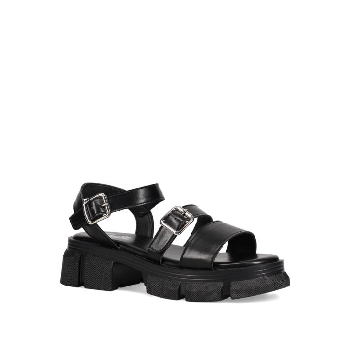 Black chunky sandal