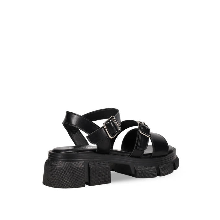 Black chunky sandal