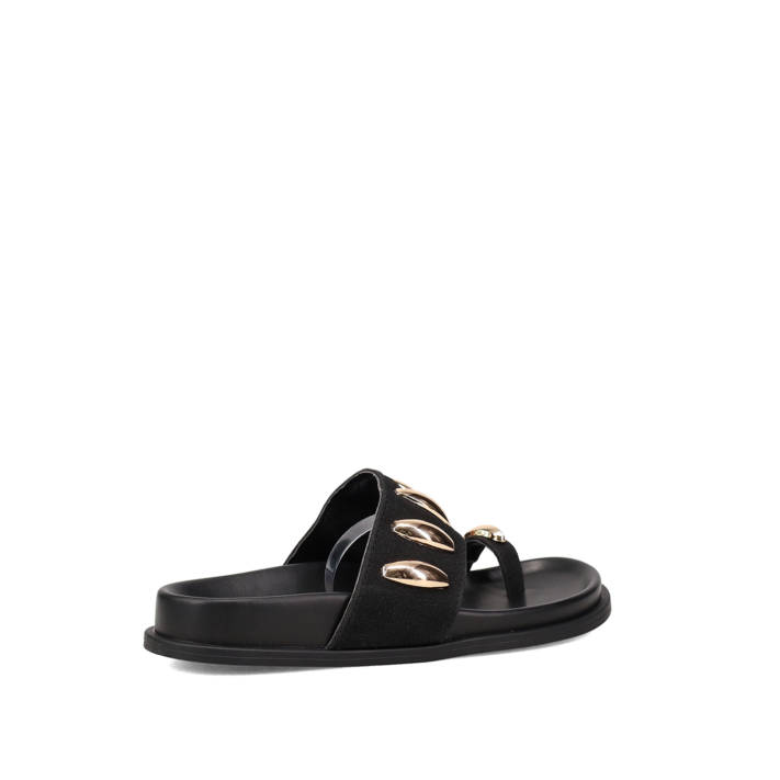 Μαύρο footbed σανδάλι