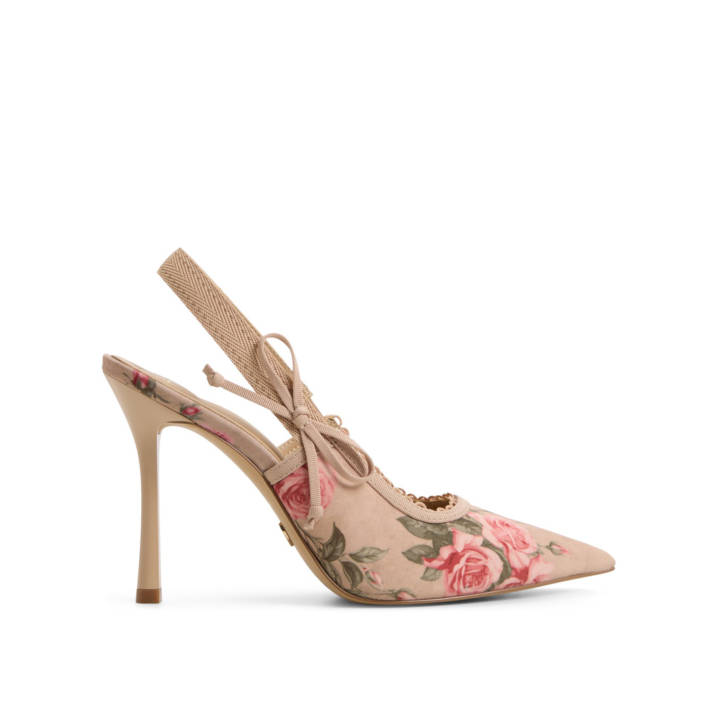 Beige slingback pump HENNIE