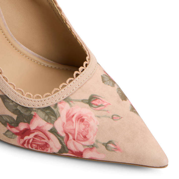 Beige slingback pump HENNIE