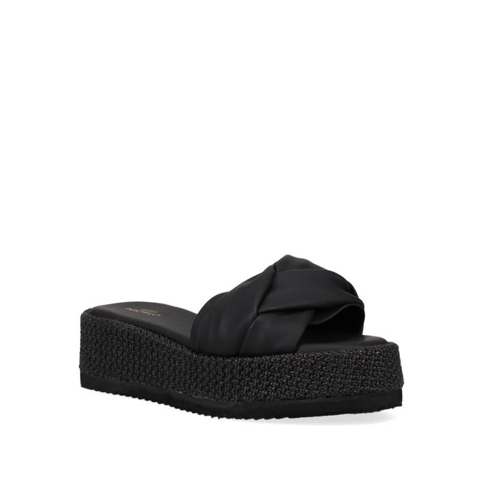 Μαύρο flatform σανδάλι
