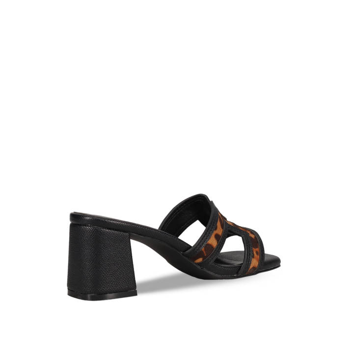 Black mule sandal