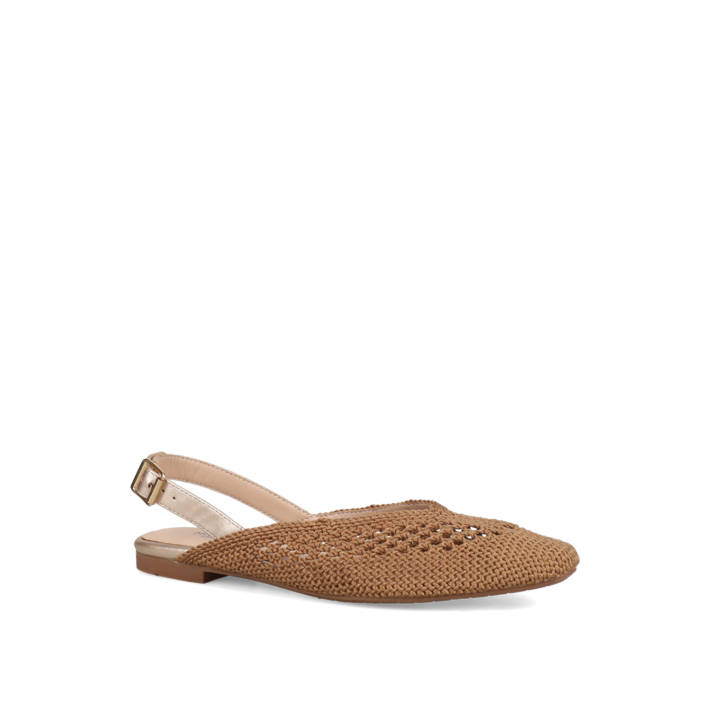 Taupe slingback ballet flat