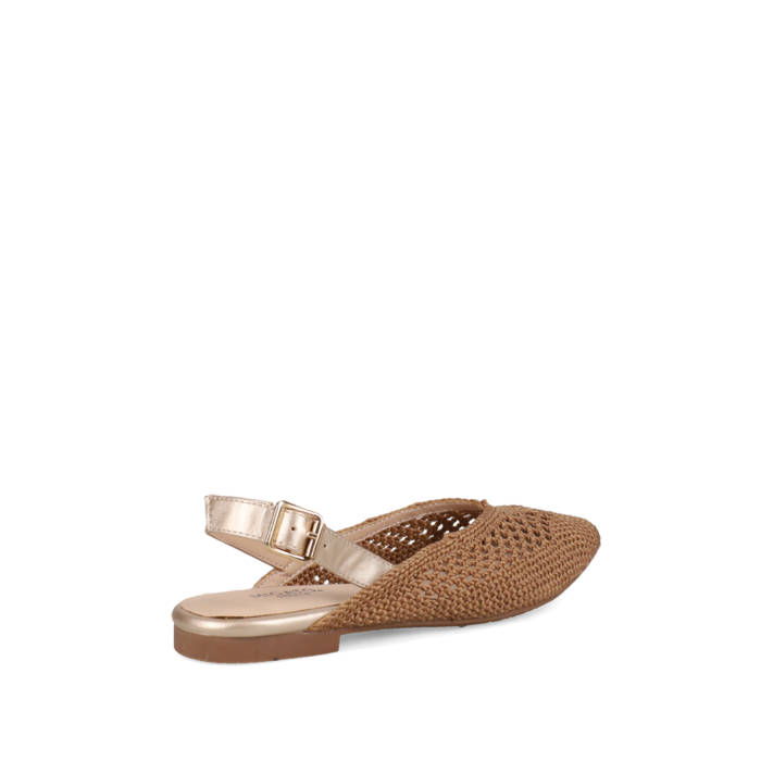 Taupe slingback ballet flat