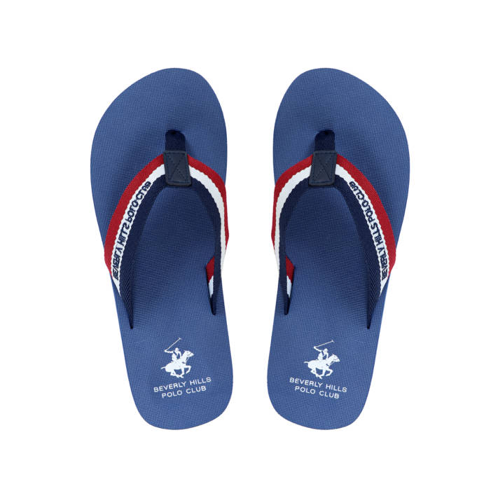 Mens blue thong sandal